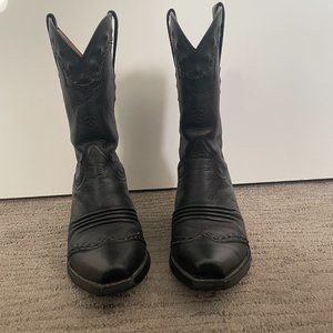 Ariat Women's Dixie Black Leather Cowboy Boots